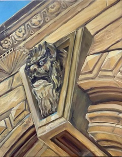 'Mighty Beast, Mighty Building' 226 High St. Detail of Sandstone, Cohen building 1854 ( Centrelink)